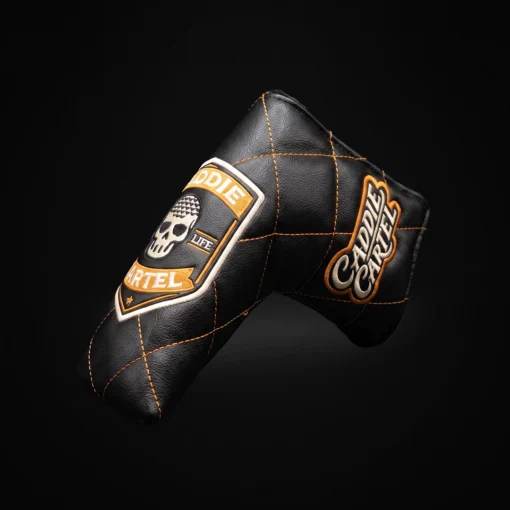 Caddie Cartel Black and Orange Blade Putter Cover